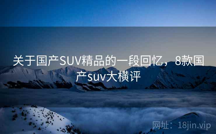 关于国产SUV精品的一段回忆，8款国产suv大横评