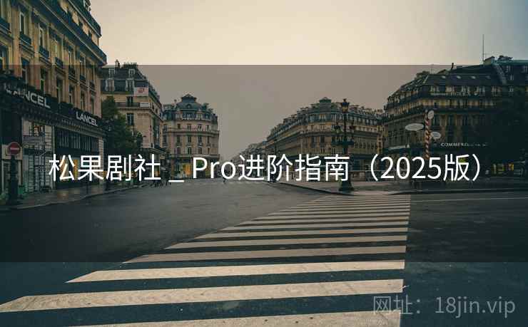 松果剧社 _ Pro进阶指南（2025版）